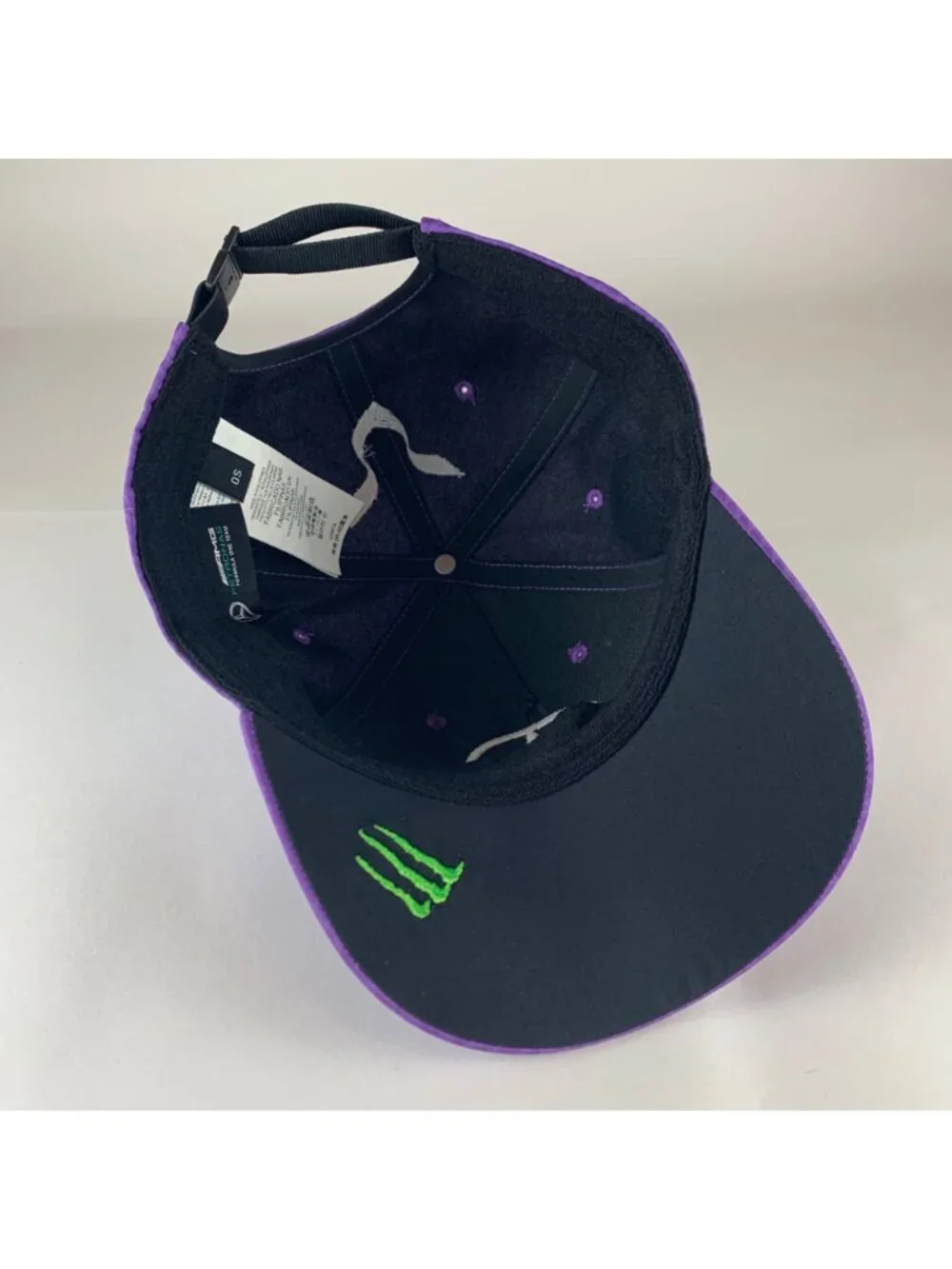 Lewis Hamilton Mercedes AMG Petronas F1 Racing Purple Strapback Adjustable Hat
